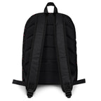 Daemon Luxury Speckled Diamonds NEMESIS backpack with all-over white print, featuring a stylish and modern design.