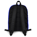 White all-over-print backpack by Daemon Luxury featuring Picasso Mirrors design for ELECTRICA collection.