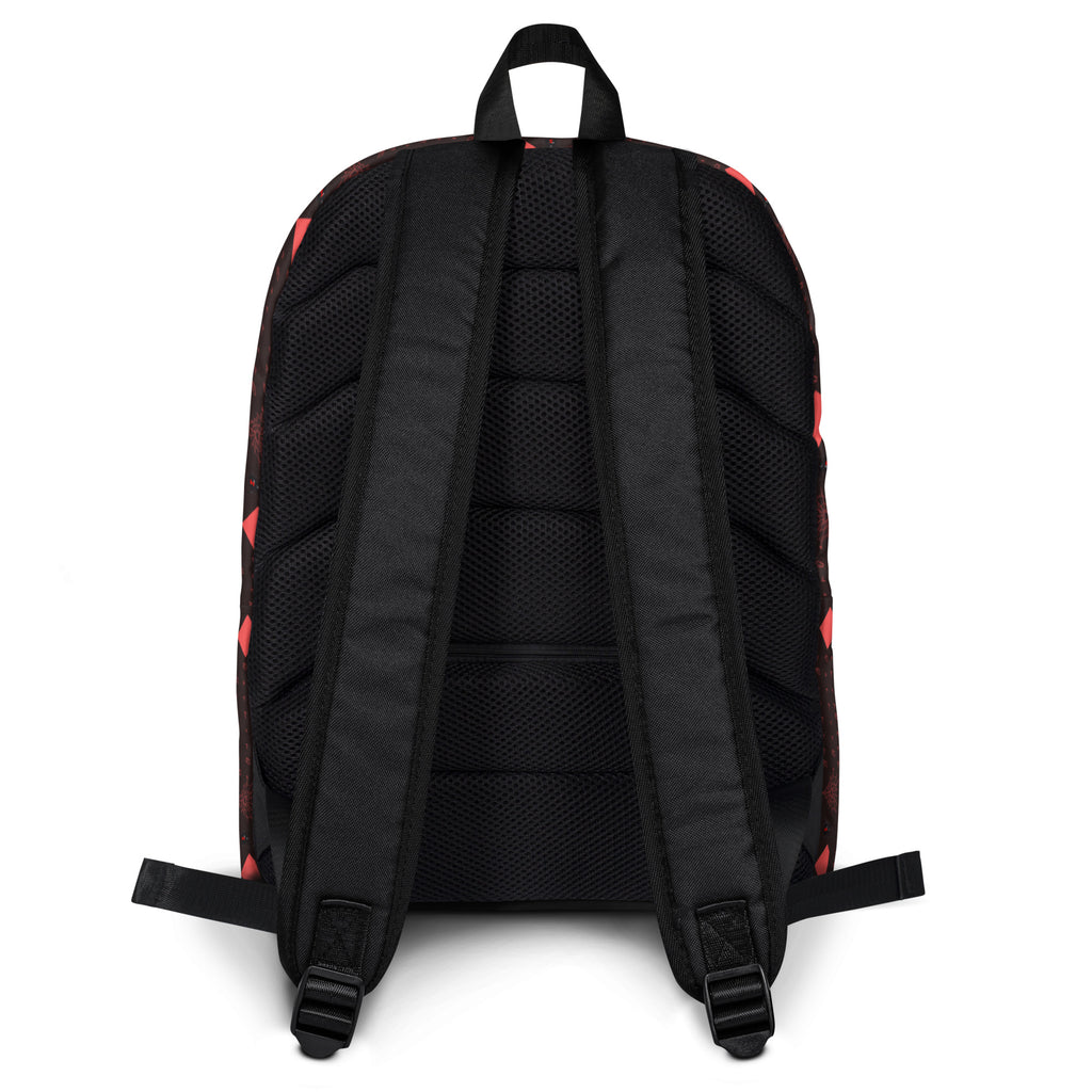 Daemon Luxury Supreme Models WEBBI DAIMIN all-over-print white backpack with bold graphic design, durable zaino for everyday use.