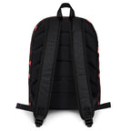 Daemon Luxury Supreme Models WEBBI DAIMIN all-over-print white backpack with bold graphic design, durable zaino for everyday use.