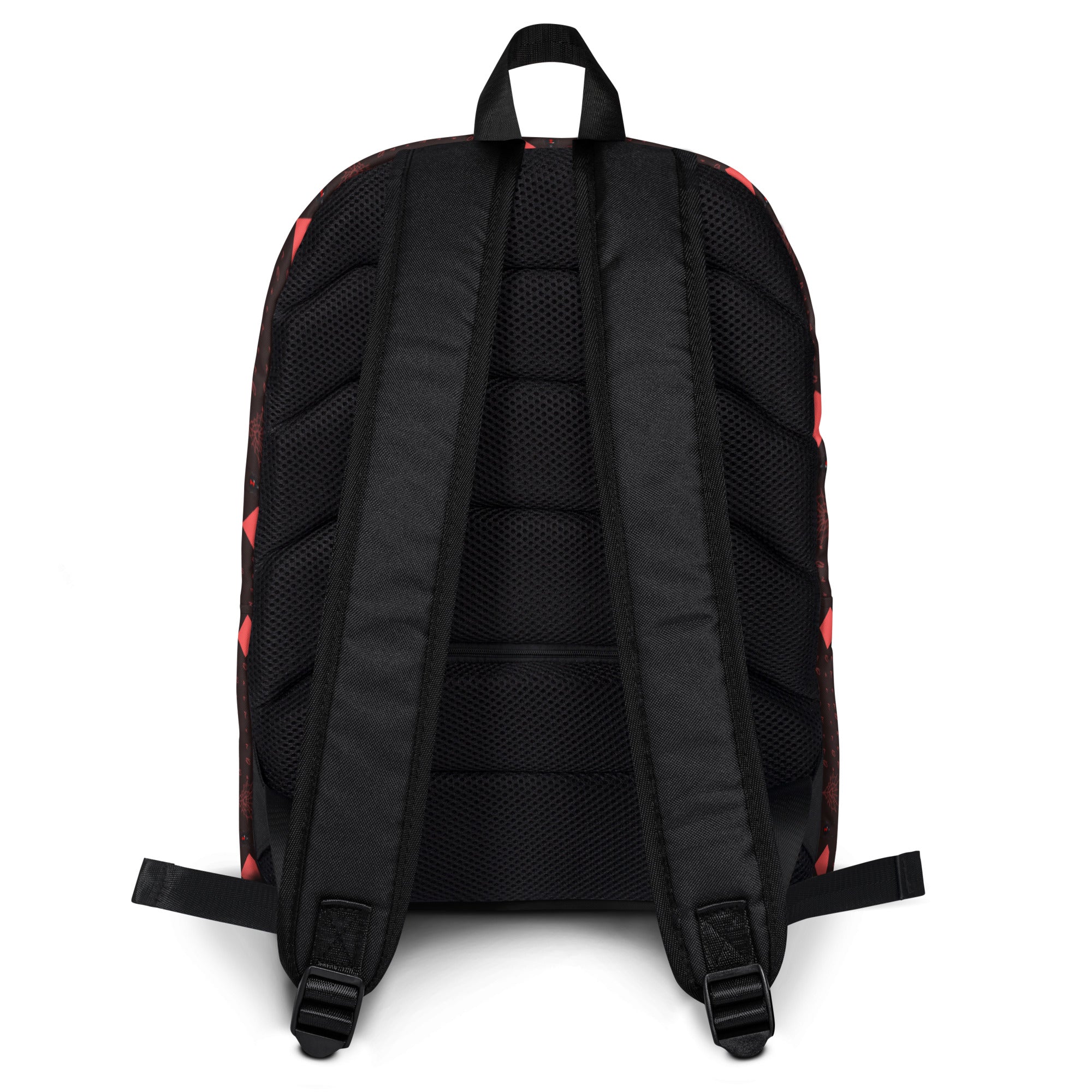 Daemon Luxury Supreme Models WEBBI DAIMIN all-over-print white backpack with bold graphic design, durable zaino for everyday use.