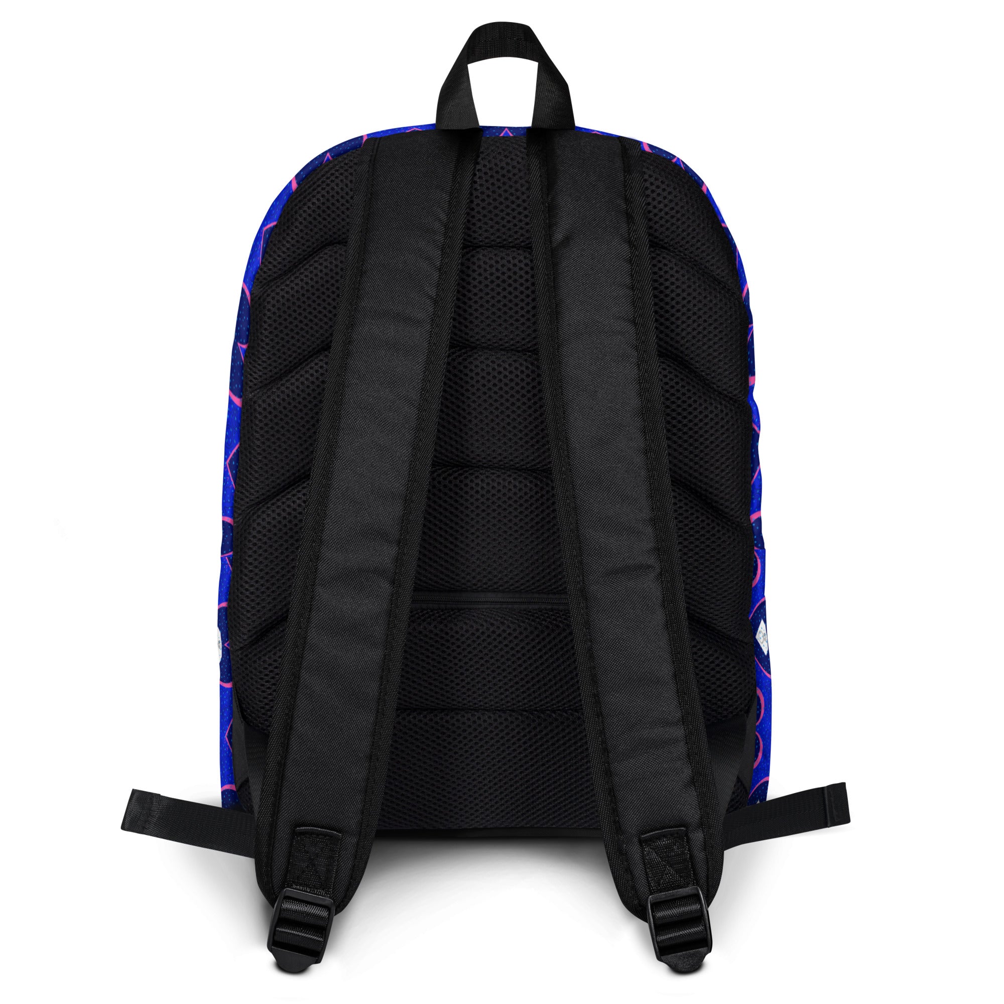 Daemon Luxury ELECTRICA all-over-print backpack featuring a vibrant white design, showcasing the stylish and functional accessory.