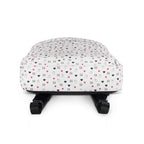 All-over print Daemon Luxury Speckled Diamonds Artica Blizzard backpack with white bottom and adjustable straps.