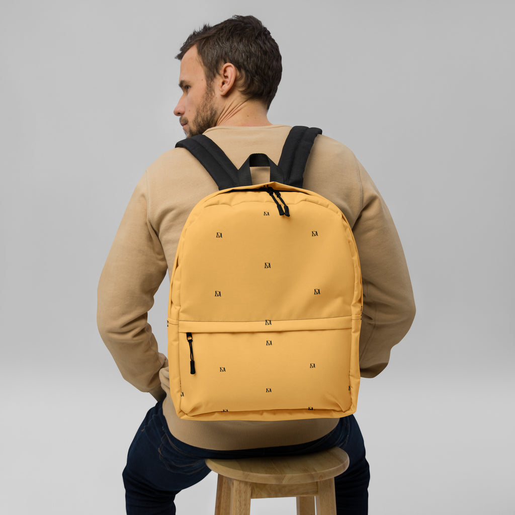 Daemon Luxury Stargaze Minno backpack with all-over white print featuring fireflies, stylish and lightweight for daily use.
