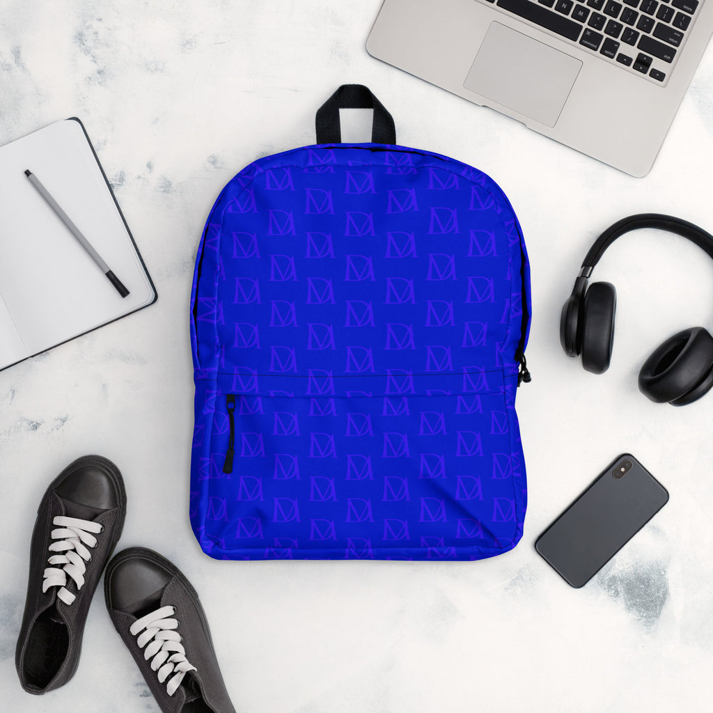 Daemon Luxury ELECTRICA all-over-print backpack with white background, featuring vibrant electrical-inspired design.