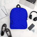 Daemon Luxury ELECTRICA all-over-print backpack with white background, featuring vibrant electrical-inspired design.