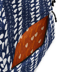 White Daemon Luxury Rings of Transition Frosted Diamonds backpack with all-over print design, showcasing intricate details and stylish pattern.