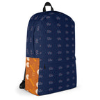 Stars of Sesta Gloomy Runners all-over-print backpack by Daemon Luxury, featuring white background and star pattern design.
