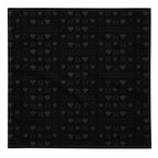 White bandana with all-over frosted diamond pattern by Daemon Luxury, featuring a stylish platinum dim design.