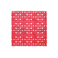 White bandana with all-over frosted diamond print by Daemon, showcasing a stylish and versatile accessory.