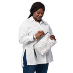 Daemon Luxury Speckled Diamonds Artica Blizzard crossbody bag with all-over black and white speckled diamond print.