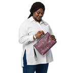Daemon Luxury Carnival Bay Picasso Mirrors Borsetta crossbody bag with all-over black print and adjustable strap, stylish accessory.