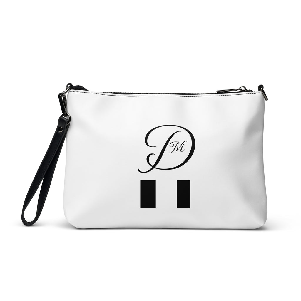 Daemon Luxury Metronome Paris (More Love) Borsetta crossbody bag with black all-over print, featuring a sleek and stylish design.