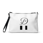 Daemon Luxury Metronome Paris (More Love) Borsetta crossbody bag with black all-over print, featuring a sleek and stylish design.