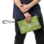 Daemon Luxury Belly Red’s Garden (Rebirth) Borsetta crossbody bag with all-over black floral print and adjustable strap.