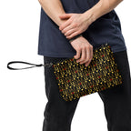 Daemon Luxury Sun Glow California Borsetta crossbody bag with all-over print in black, showing the back view.