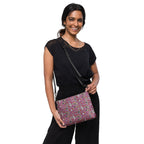 Daemon Luxury Carnival Bay Picasso Mirrors Borsetta crossbody bag with all-over black print and adjustable strap.