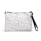 Daemon Luxury Speckled Diamonds Artica Blizzard crossbody bag with black all-over print and detailed diamond pattern.