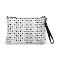 Daemon Luxury Dim Diamonds Artica Blizzard borsone crossbody bag with all-over black diamond print.