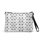 Daemon Luxury Dim Diamonds Artica Blizzard borsone crossbody bag with all-over black diamond print.