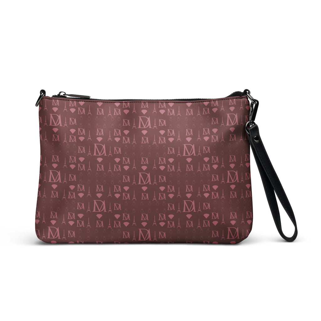 Daemon Luxury Dim Horizon Borsetta crossbody bag with all-over black print, featuring a sleek, compact design and adjustable strap.