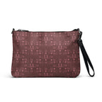 Daemon Luxury Dim Horizon Borsetta crossbody bag with all-over black print, featuring a sleek, compact design and adjustable strap.
