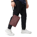 Black Dim Horizon Borsetta crossbody bag by Daemon Luxury with all-over print, featuring a sleek, modern design and compact size.