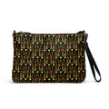 Daemon Luxury Sun Glow California Borsetta crossbody bag with all-over print, black front view