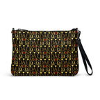 Daemon Luxury Sun Glow California Borsetta crossbody bag with all-over print, black front view