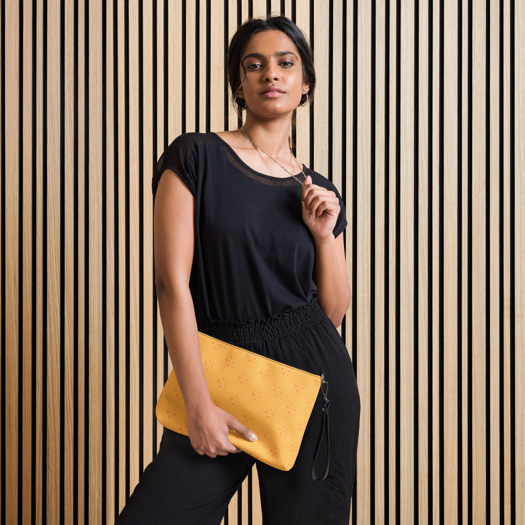 Daemon Luxury Makara Coroner Lucciole Falo black crossbody bag with all-over printed design and adjustable strap.