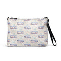 Daemon Luxury Honeybee Intel (Forecast) crossbody bag with all-over black print, featuring a stylish and functional design.