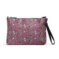 Daemon Luxury Carnival Bay Picasso Mirrors Borsetta crossbody bag with all-over black print, front view showing detailed design.