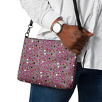 Black Carnival Bay Picasso Mirrors Borsetta crossbody bag by Daemon Luxury with all-over print and front design.