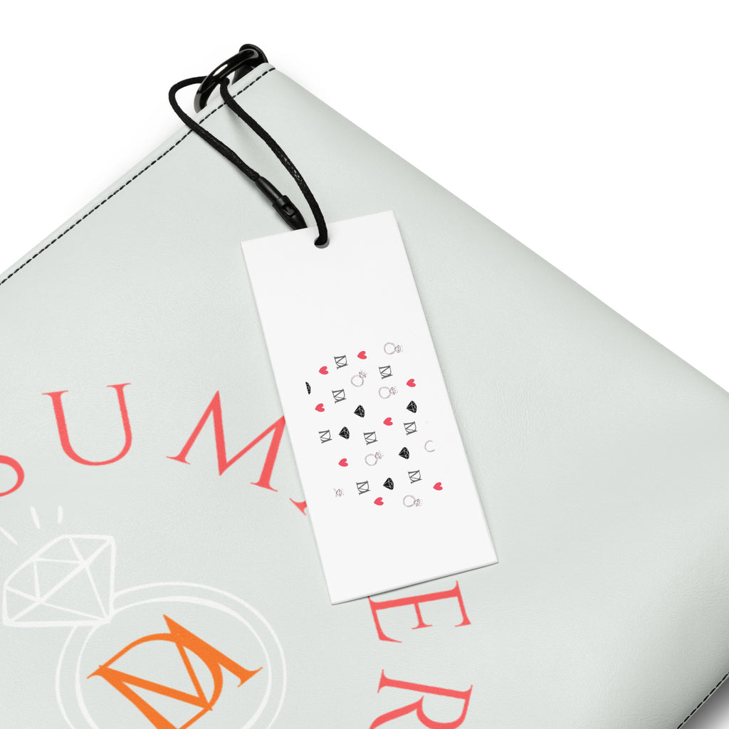Darkroad Metronome all-over-print black crossbody bag by Daemon Luxury with detailed design and adjustable strap.