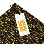Daemon Luxury Sun Glow California Borsetta crossbody bag with all-over black print and detailed design.