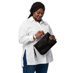 Daemon Luxury Speckled Diamonds Borsetta crossbody bag with all-over white print and stylish design.