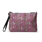 Daemon Luxury Carnival Bay Picasso Mirrors Borsetta crossbody bag with all-over white print and adjustable strap.