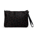 Daemon Luxury Speckled Diamonds Borsetta crossbody bag with all-over white print and diamond pattern design.