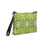 Daemon Luxury Belly Red’s Garden Rebirth Borsetta crossbody bag with all-over floral print, white background, right back view.