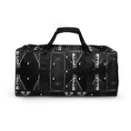 Southgate Treasured Borsone by Daemon Luxury, white all-over-print duffle bag with spacious design and sturdy handles.