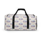 All-over print Honeybee Intel forecast duffle bag by Daemon Luxury with white back and spacious design.