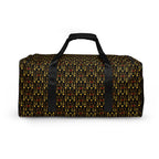 Sun Glow California Borsone duffle bag by Daemon Luxury with all-over print on white background.