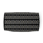 Daemon Frosted Diamonds Rich Love all-over-print duffle bag with white bottom, featuring a stylish diamond pattern design.