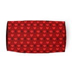Daemon Luxury Supreme Models Foreigners Luv borsone duffle bag with all-over print and white bottom, stylish travel accessory.