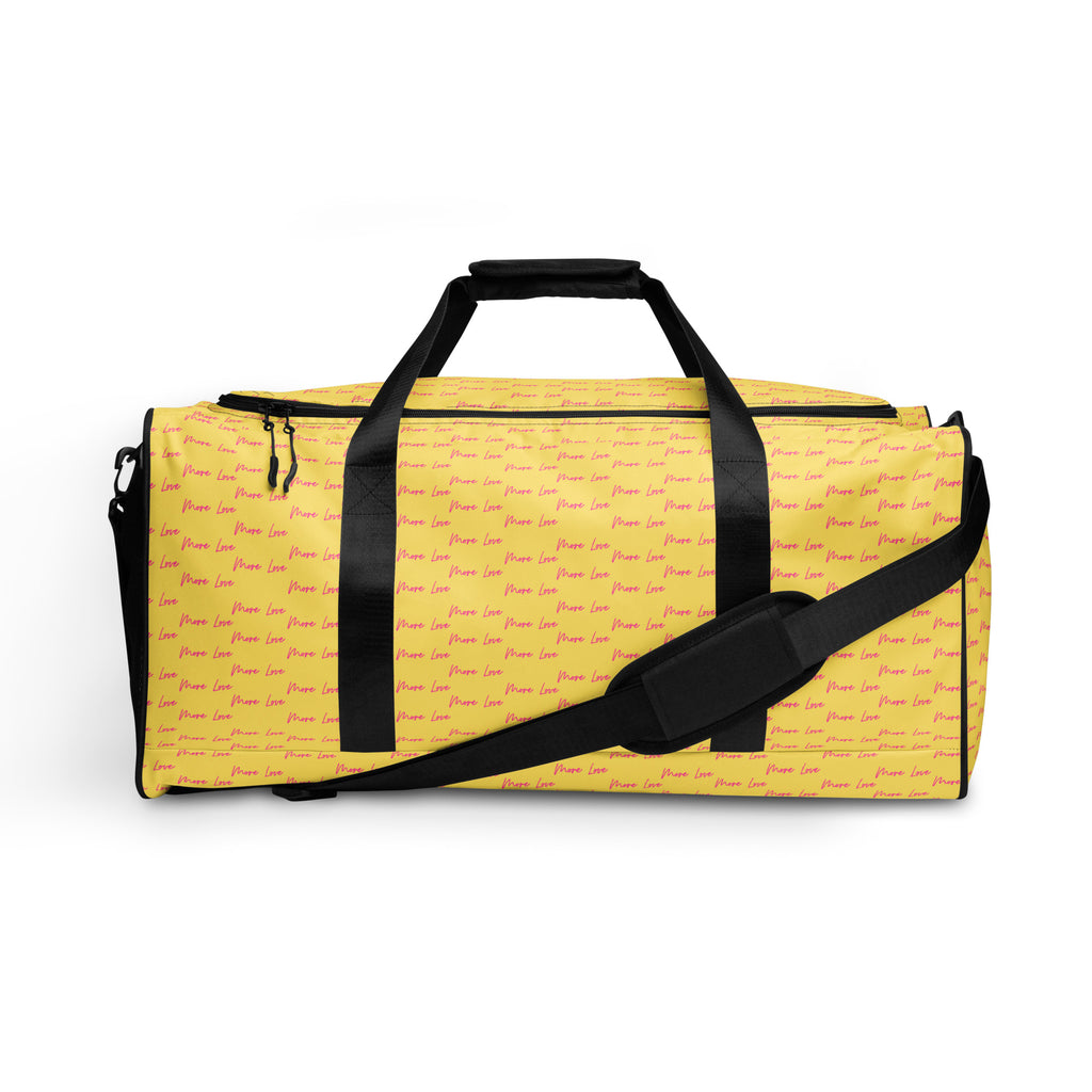 Pacifica Solar Butter Borsone duffle bag with all-over print, white fabric and stylish design by Daemon Luxury.
