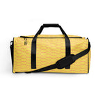 Pacifica Solar Butter Borsone duffle bag with all-over print, white fabric and stylish design by Daemon Luxury.