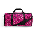 Daemon Luxury Heartfelt STF Little Magenta borsone duffle bag with all-over pink and magenta print on white background.