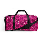 Daemon Luxury Heartfelt STF Little Magenta borsone duffle bag with all-over pink and magenta print on white background.