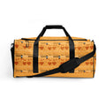 Daemon Luxury STF Bliss Lucciole Falo duffle bag with all-over white print, featuring stylish design and sturdy handles.