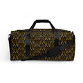 Daemon Luxury Sun Glow California Borsone duffle bag with all-over print in white, showcasing spacious design and vibrant sun-themed graphics.